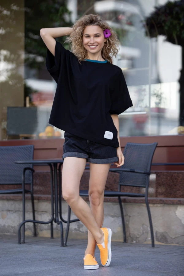 BLUZKA/T-SHIRT "PI" - DZIANINA 