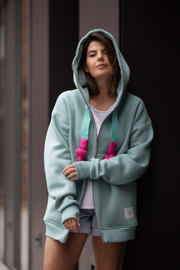 BLUZA MOJEGO CHŁOPAKA ROZPINANA/ BLUE SURF