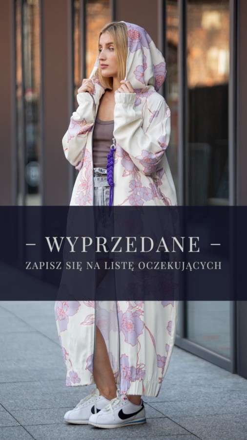 BLUZA / PŁASZCZ /SUKIENKA - KWIATY CREAM