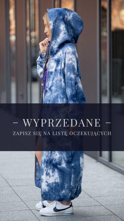 BLUZA / PŁASZCZ /SUKIENKA - OMBRE W ODCIENIU NIEBA