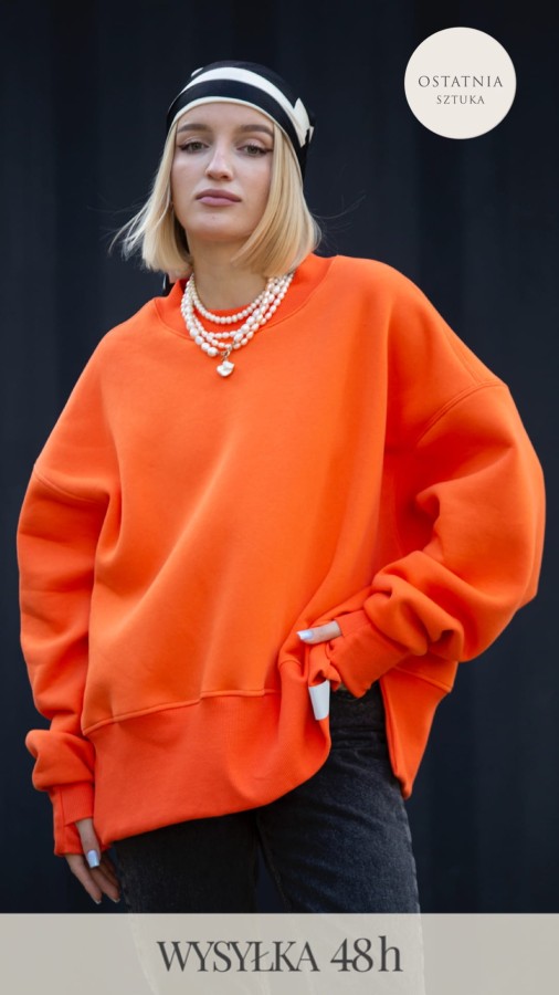 nowy model / BLUZA ANA Mleczna Pomarańcza