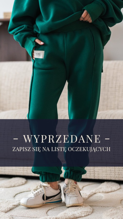 NEW- SPODNIE DRESOWE LENI ZIELEŃ