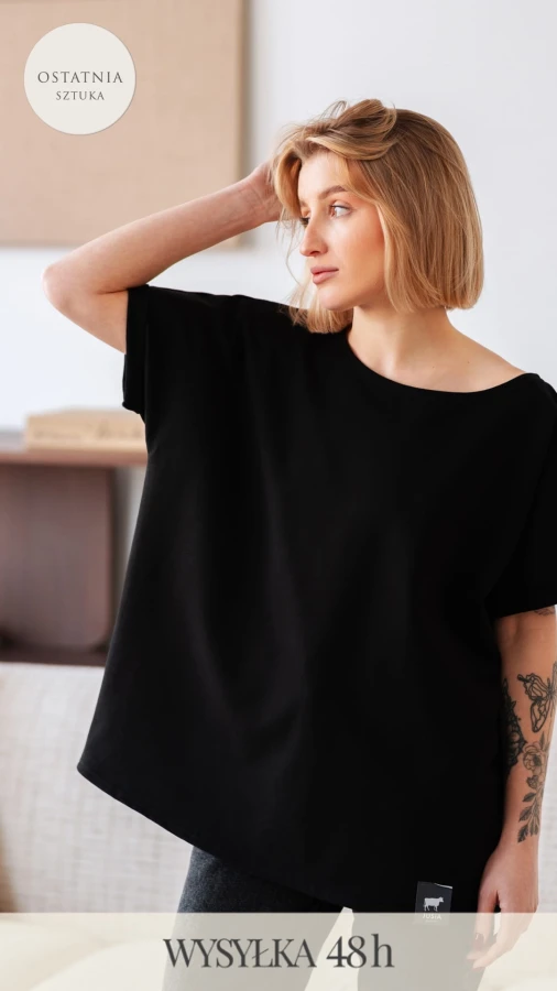 T-SHIRT  JUSIA CZARNY 