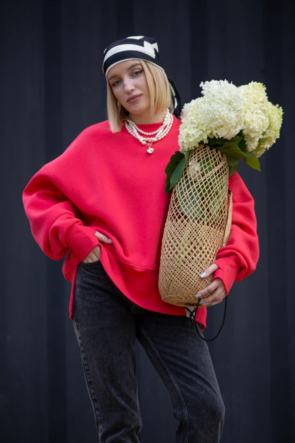 BLUZA ANA Hibiskus
