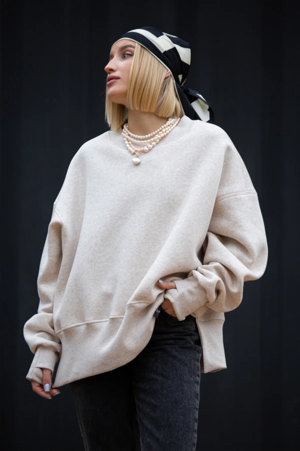 BLUZA ANA Latte Melange
