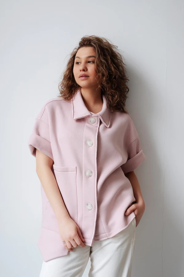 Nowy model. Koszula długa. Dzianina dresowa