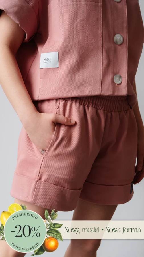 KRÓTKIE SZORTY/SPODENKI IVO DENIM RÓŻ