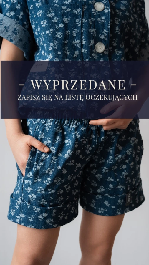 KRÓTKIE SZORTY/SPODENKI IVO DENIM KWIATY