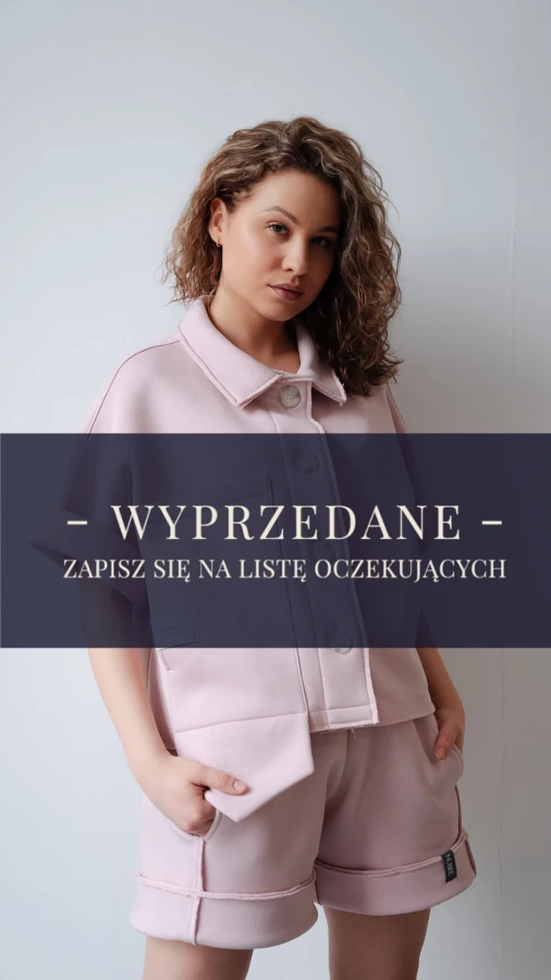 Nowy model. Koszula krótka - Dzianina dresowa