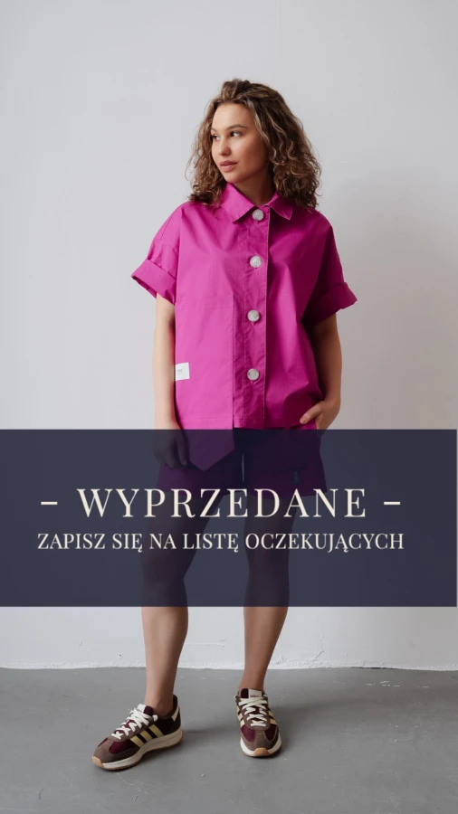 Nowy model. Koszula długa. Fuksja