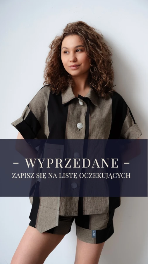 Nowy model. Koszula długa. Pasy płotno