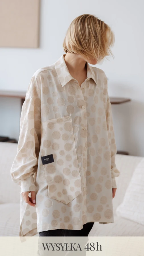 KOSZULA LULU OVERSIZE DŁUGA / WISKOZA & LEN