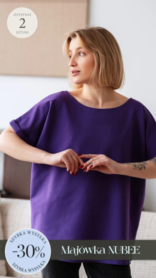 T-SHIRT JUSIA FIOLET