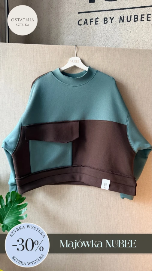 BLUZA MONO STÓJKA UNIKAT