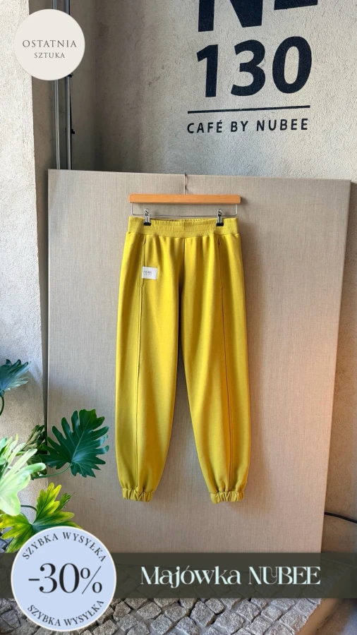 SPODNIE DRESOWE LENI - GOLDEN LIME