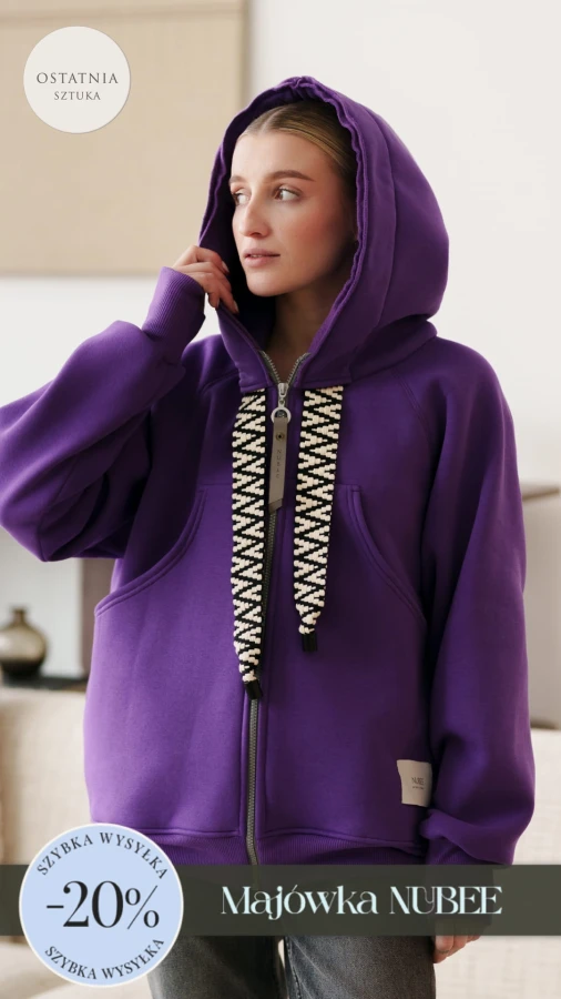 BLUZA KANG00 DŁUGA (62) FIOLET FLUO