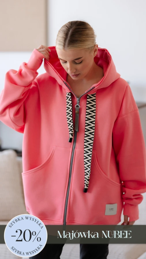 BLUZA MOJEGO CHLOPAKA ROZPINANA - MAGNOLIA