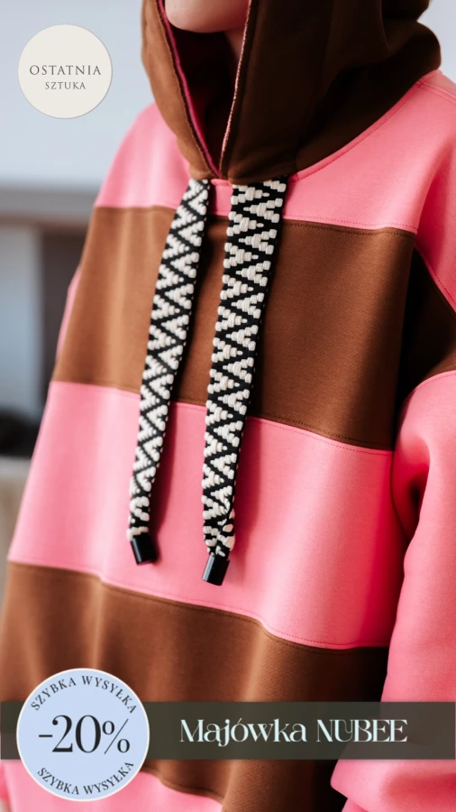 BLUZA KAPTUR ZERAYA - PASKI MAGNOLIA + TOFFIE