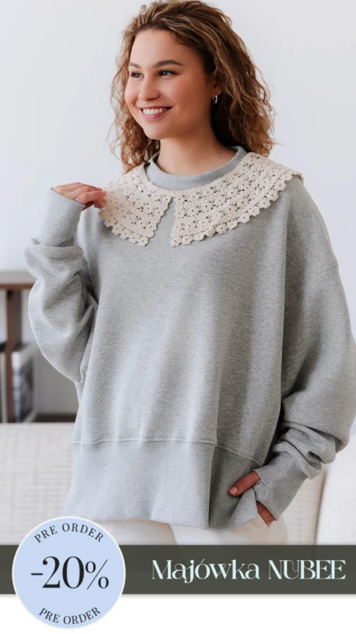 BLUZA ANA SZARY MELANŻ