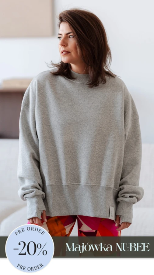 BLUZA ANA SZARY MELANŻ