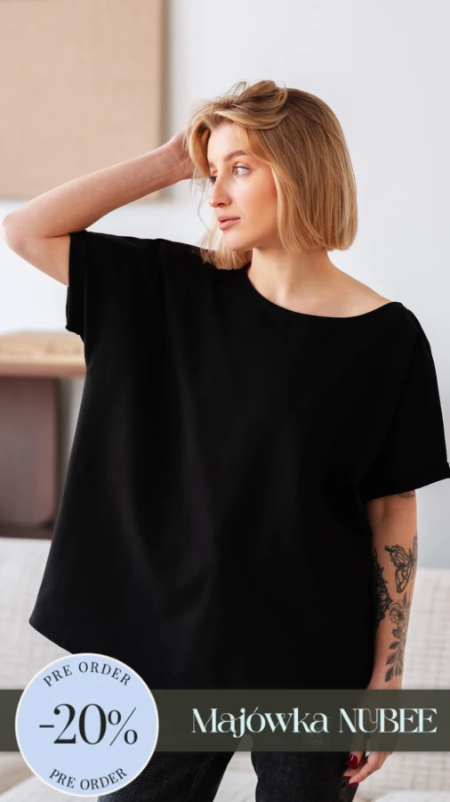 T-SHIRT  JUSIA CZARNY 