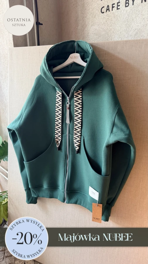 BLUZA MOJEGO CHLOPAKA ROZPINANA - FOREST