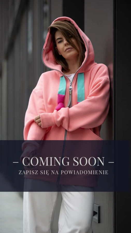 BLUZA MOJEGO CHŁOPAKA ROZPINANA/ magnolia