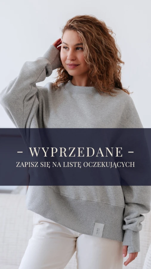 BLUZA ANA SZARY MELANŻ
