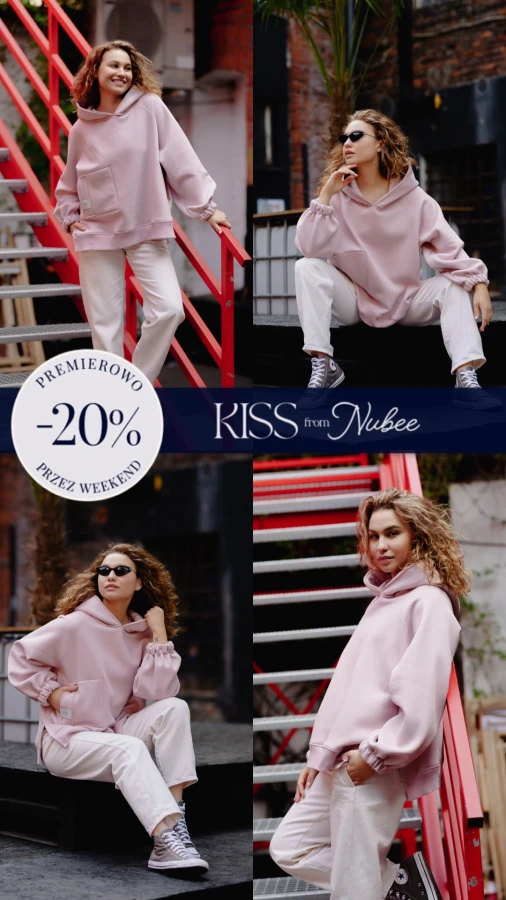 NOWA BLUZA KISS / SUBTELNY RÓŻ