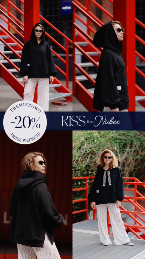 NOWA BLUZA KISS / CZARNY