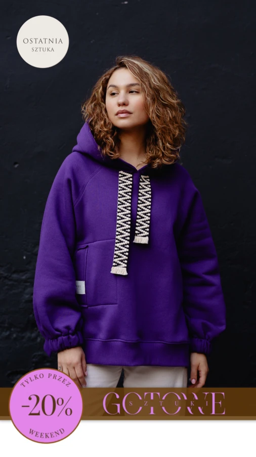 NOWA BLUZA KISS / FIOLET FLUO