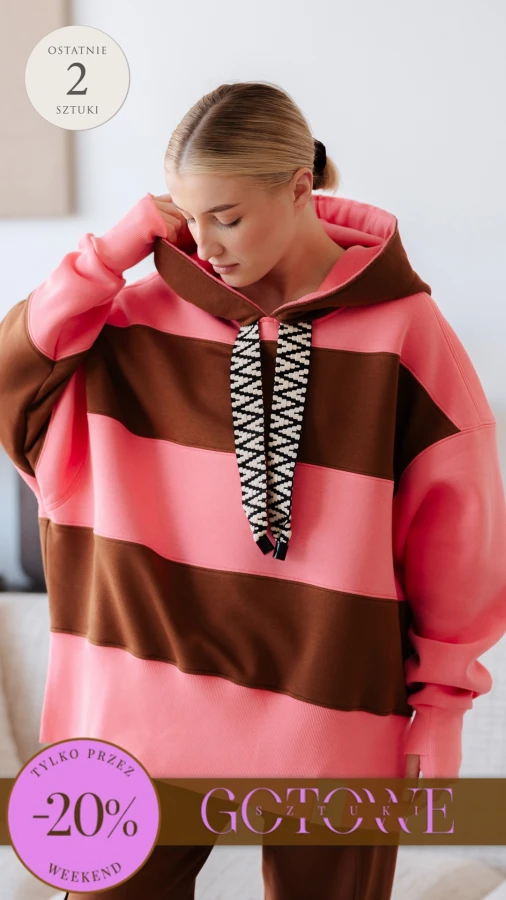BLUZA KAPTUR ZERAYA - PASKI MAGNOLIA + TOFFIE