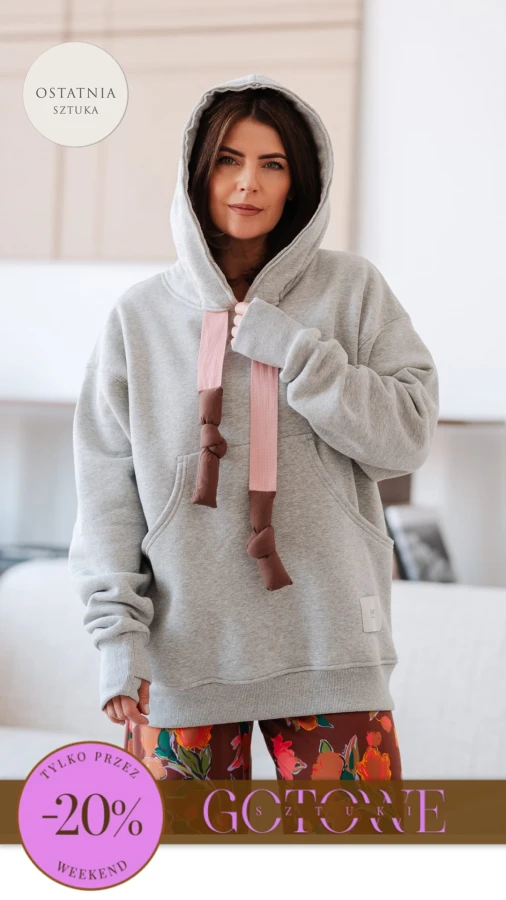 BLUZA MOJEGO CHŁOPAKA SZARY MELANŻ
