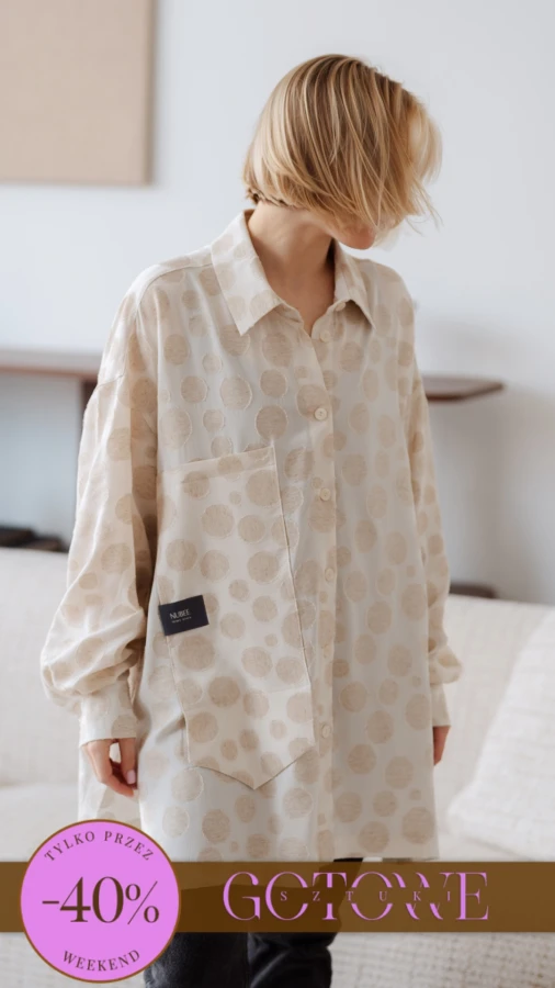 KOSZULA LULU OVERSIZE DŁUGA / WISKOZA & LEN
