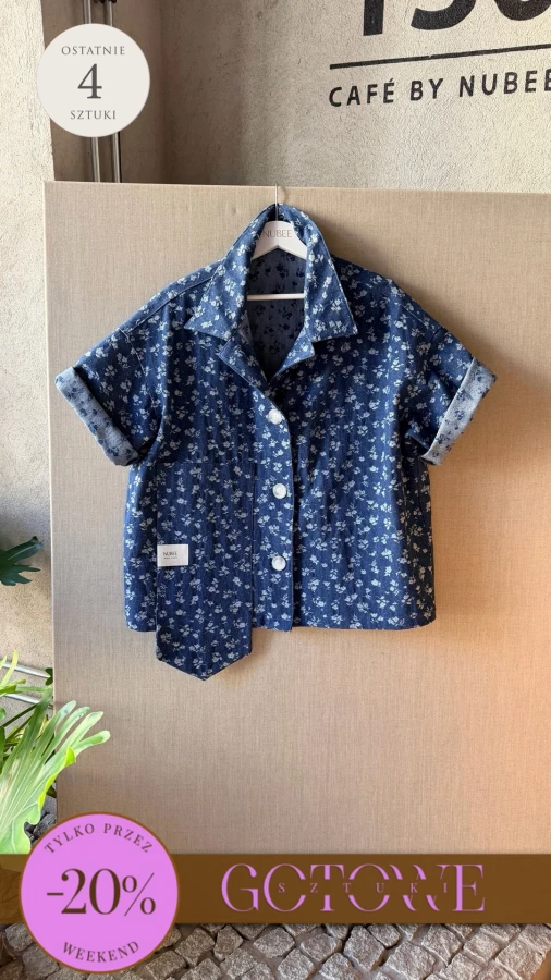 Nowy model. Koszula długa. Denim
