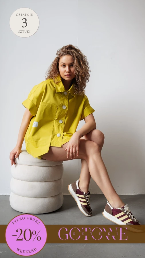 Nowy model. Koszula krótka  - limonka