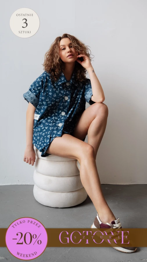Nowy model. Koszula krótka - denim 