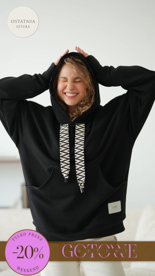 BLUZA MOJEGO CHŁOPAKA - CZARNY