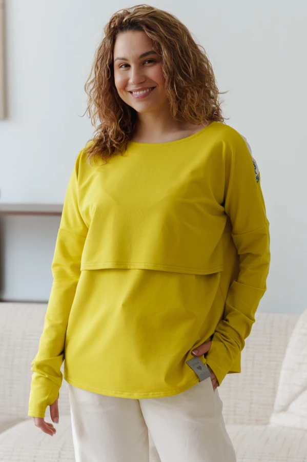 JUSIA LONGSLEEVE DO KARMIENIA GOLDEN LIME 