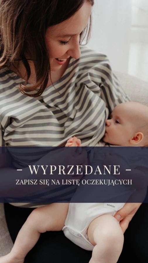 JUSIA - T-SHIRT DO KARMIENIA PASKI CREAM & SZAŁWIA