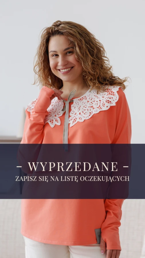 JUSIA LONGSLEEVE DO KARMIENIA MLECZNY POMARAŃCZ
