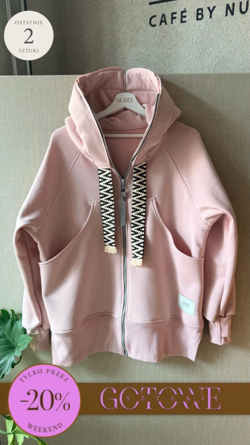BLUZA KANG00 EXTEND - SUBTELNY RÓŻ