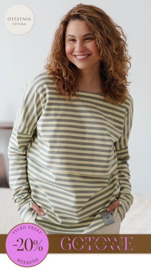 JUSIA LONGSLEEVE DO KARMIENIA PASKI CREAM & SZAŁWIA