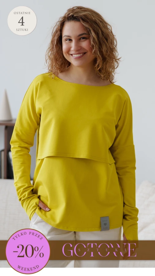JUSIA LONGSLEEVE DO KARMIENIA GOLDEN LIME 