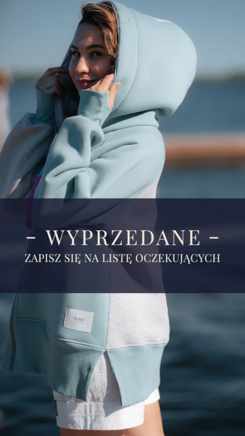 BLUZA ROZPINANA KANG00 EXTEND - PÓŁ NA PÓŁ