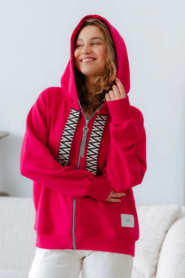 BLUZA KANG00 DŁUGA (62) FUKSJA