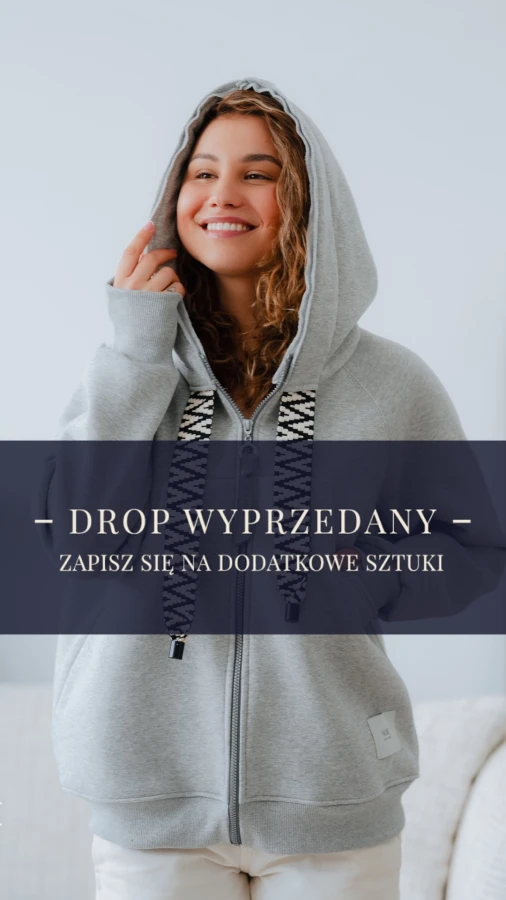 BLUZA KANG00 DŁUGA (62) SZARY MELANŻ