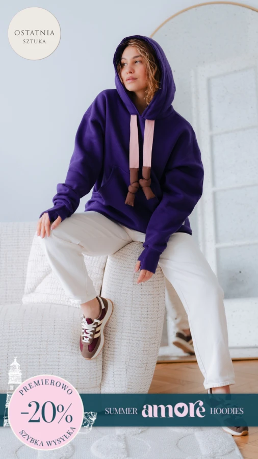 BLUZA MOJEGO CHŁOPAKA FIOLET FLUO
