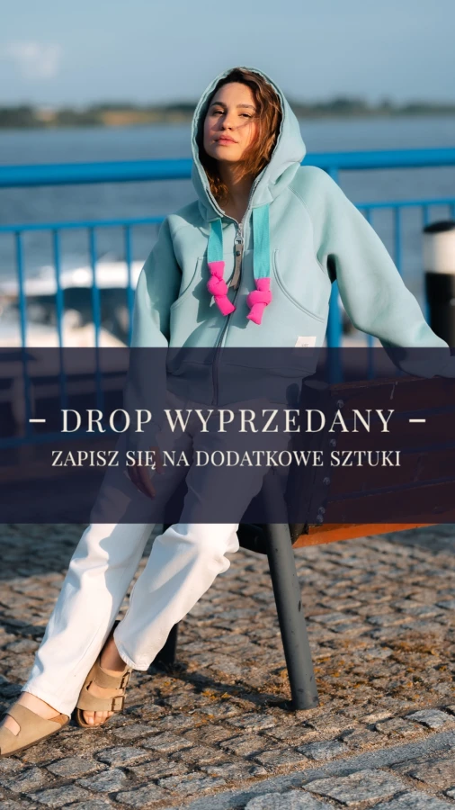 BLUZA KANG00 KRÓTKA - BLUE SURF