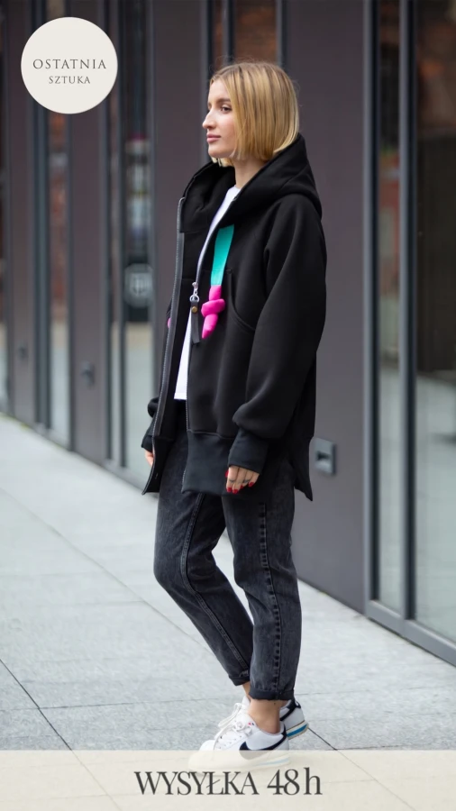 BLUZA KANG00 EXTEND - CZARNY